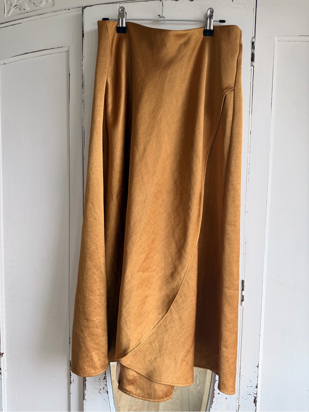 Boden Women's Camel gold High-Waist A-Line Skirt